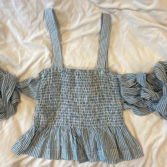 Ciao Lucia! Isla Smocked Tank Top with subtle peplum Size XS - Picture 3 of 10